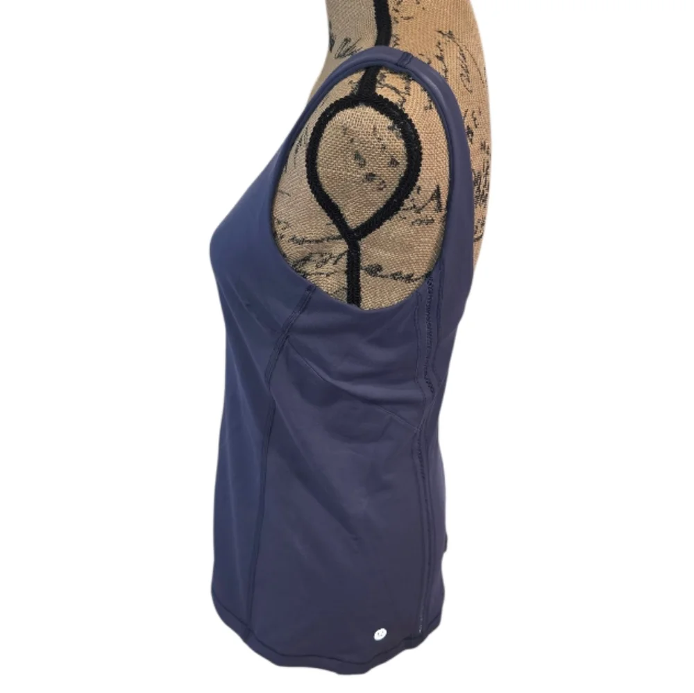 Lululemon Athletica Sculpt It Tank Active Athletic Workout‎ Yoga Greyvy Size 10